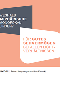Dokumentenübersicht, Informationsblatt: Asphärische Monofokallinsen